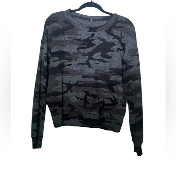 Rails Iron Camo Print Ramona Pullover Crewneck Sweatshirt Size Medium - Picture 2 of 10